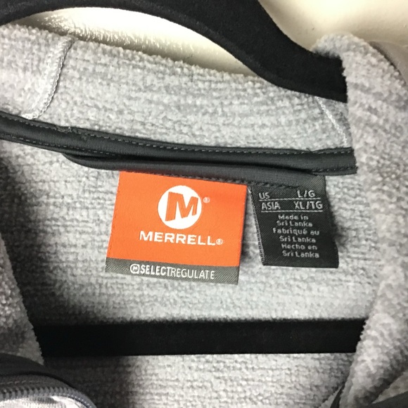 Merrell gray full zip hooded jacket. Large - Picture 3 of 3
